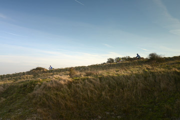 Obraz premium vtt dans la campagne