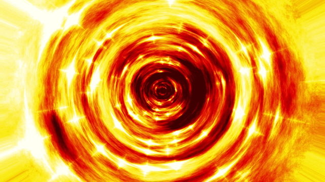 Fire tunnel generated seamless loop video