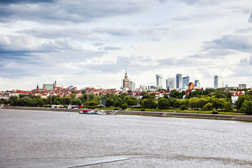 Fototapeta premium Centrum Warszawy po południu