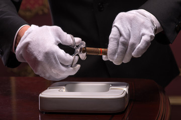 Handsome man with cigar