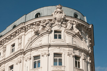 fassade eines hauses in wien