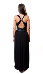 Beautiful fashionable young woman. Isolated   