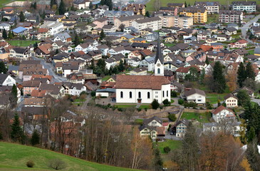 Fototapeta premium Région de Sargans