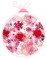 Festive Christmas ball.