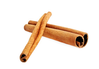 Cinnamon isolated on white background