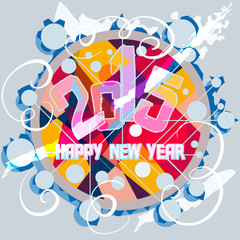 Fototapeta premium Happy New Year.2015.