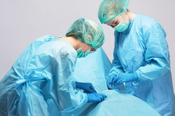 Operating a patient
