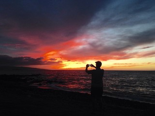 capturing a sunset