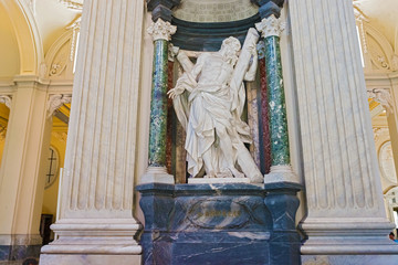 Sculpture in Basilica of Saint John Lateran in Rome, Italy.