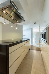Worktop in contemporary kitchen