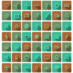 Modern flat icons vector collection