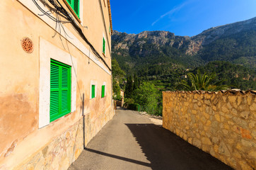 Mountain village Deia on Majorca island, Spain