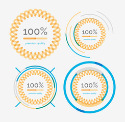 Thin line neat design logo set, premium quality