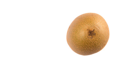 Kiwi fruit over white background