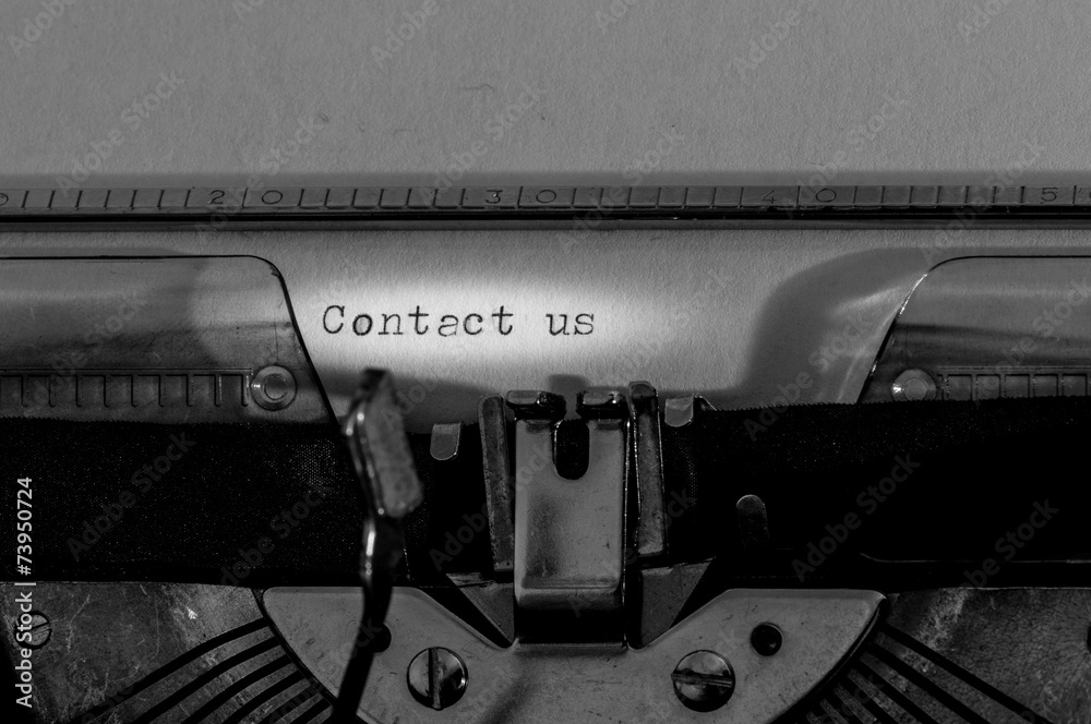 Fototapete old typewriter with the 