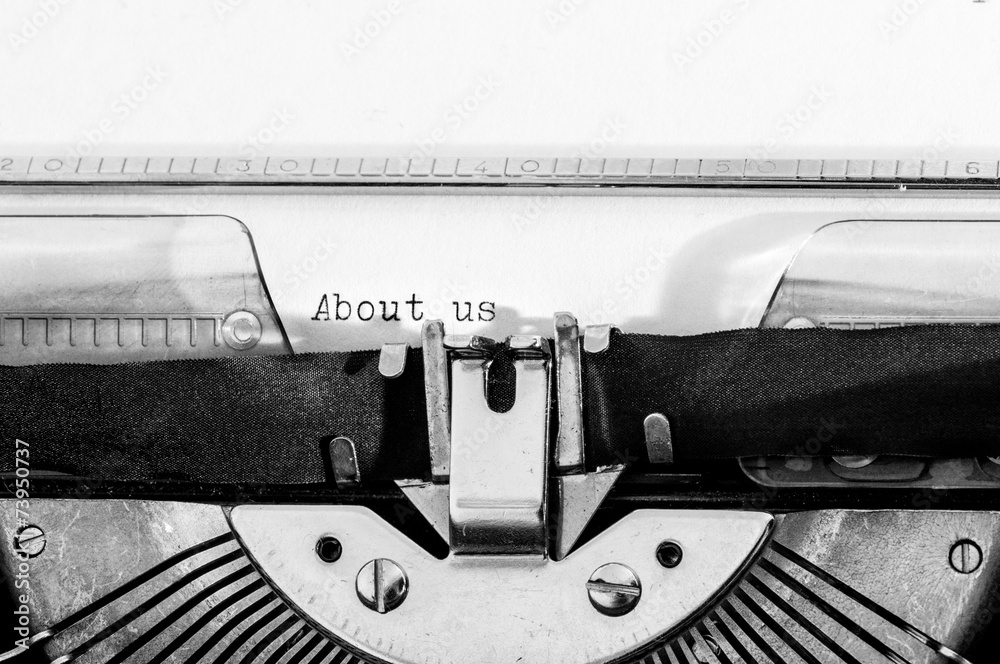 Fototapete typewriter with the 