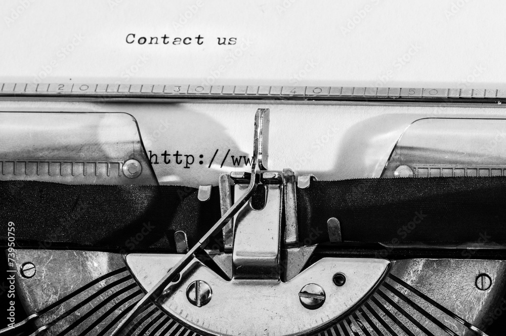 Fototapete typewriter with the 