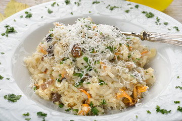 risotto autunno ai funghi