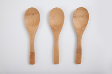 Three wooden spoons