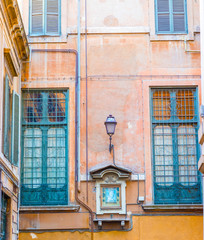 Windows in Rome, Italy.