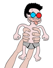 Crazy joke baby