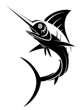 recommend clip art: Marlin Fish Tattoo