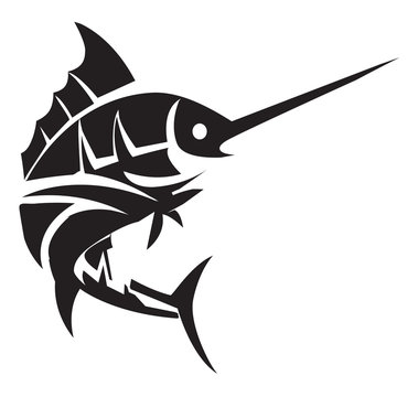 recommend clip art: Marlin Fish Tattoo