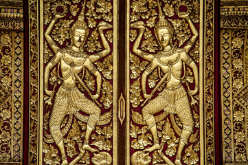 Fototapeta na wymiar Inside Doi-Suthep temple, Doi-Suthep,Chiang Mai, Thailand