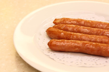 Deep fried sausage