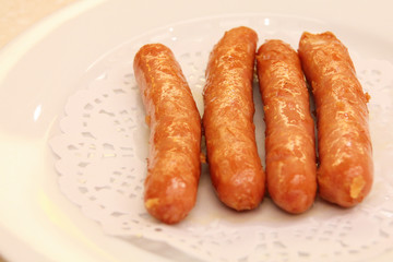 Deep fried sausage