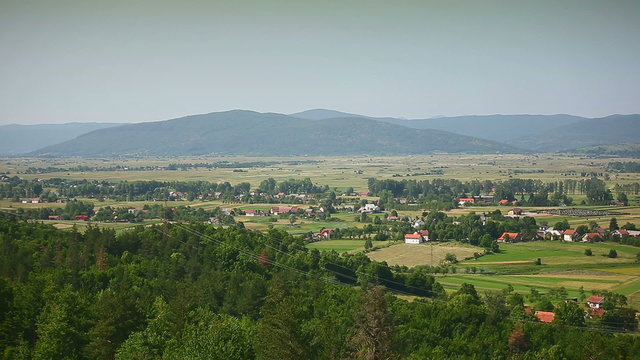 Landscapes road autobahn a1 in Croatia