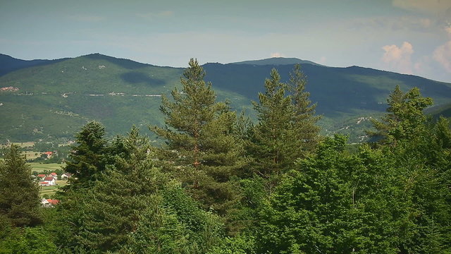 Landscapes road autobahn a1 in Croatia