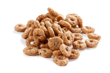 Breakfast cereal isolated on white