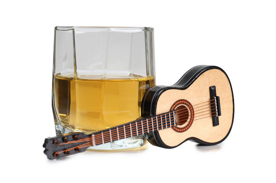 Whiskey and guitar
