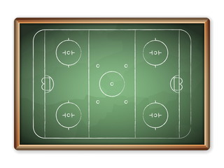 Fototapeta premium blackboard hockey