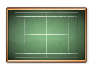 Fototapeta premium blackboard tennis