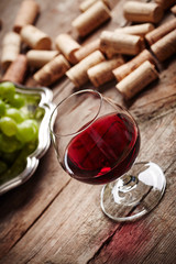 Vintage wine still life