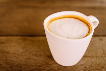 Latte coffee cup