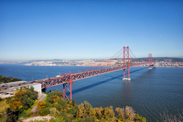 25 de Abril Bridge in Portugal