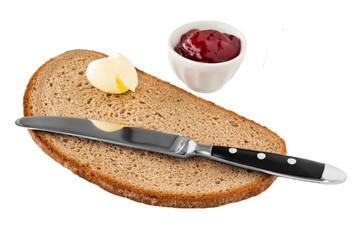 Brot, Butter und Marmelade