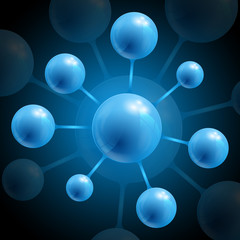 Abstract molecular background