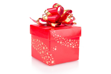Red Gift Box with a bow