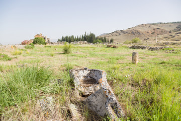 Hierapolis. Landscape with ruins