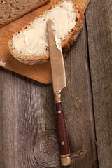 A slice of bread.