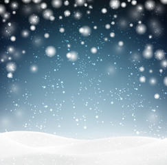 Christmas snowy background.