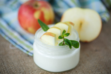 yogurt apple