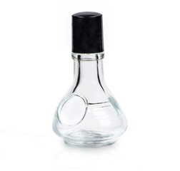Glass bottle isolated on a white background