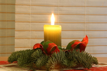 Adventsgesteck grün