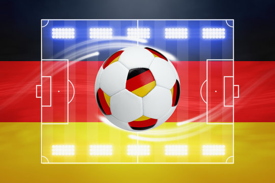 Soccer ball, German flag