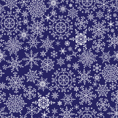 Snowflake seamless pattern, background.Winter vector